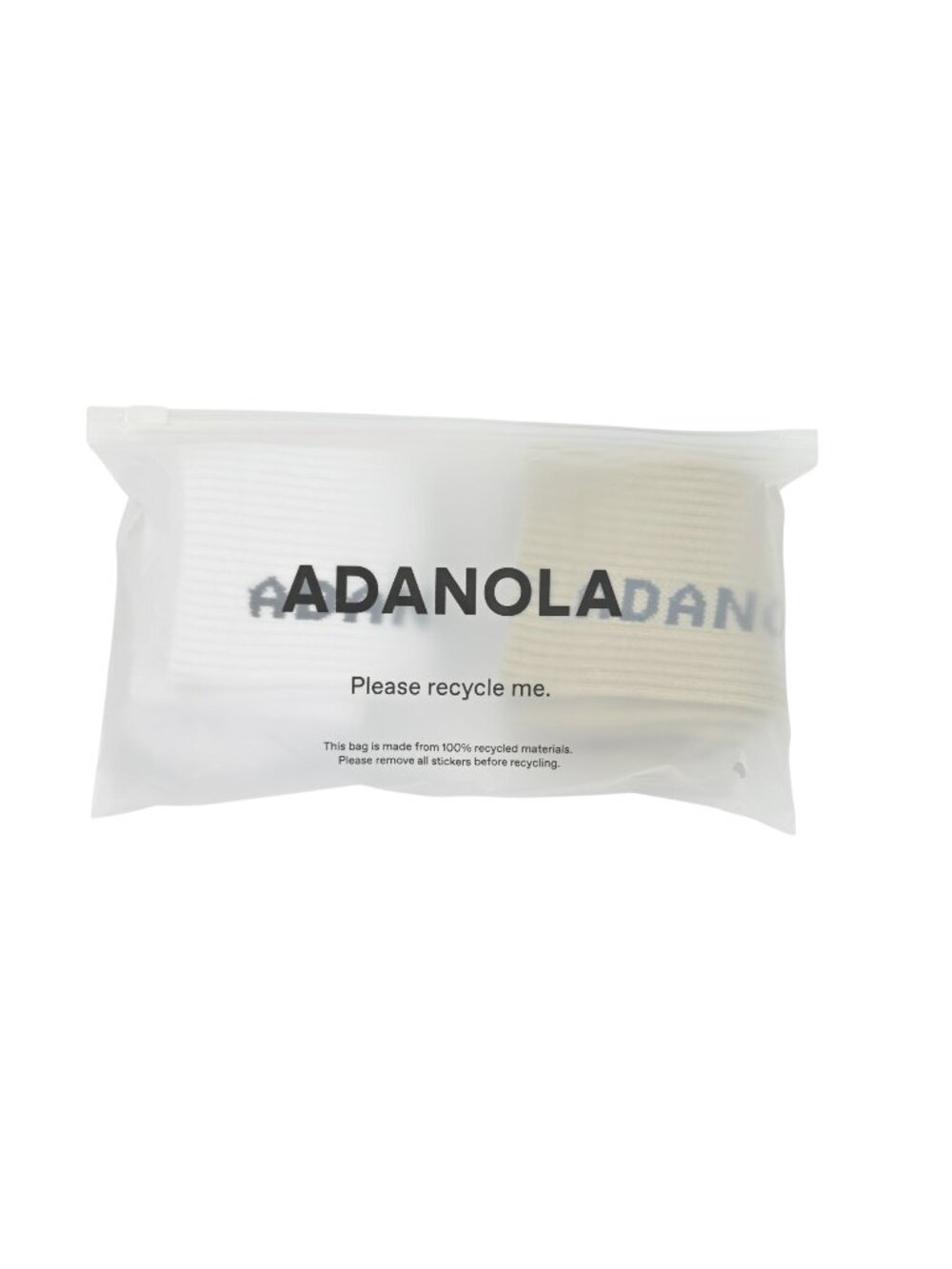 Adanola 2 Pack Socks in White/Charcoal Taupe/Charcoal